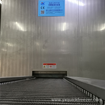 Large Capacity IQF Spiral Fish Freezer